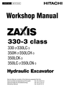 Thumbnail Hitachi Zaxis 330-3 330 350 3 workshop service repair manual