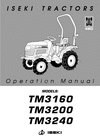 Thumbnail ISEKI TM3160 TM3200 TM3240 tractor Operator manual