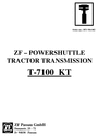 Thumbnail Transmission ZF T7100 KT T-7100 service workshop manual 
