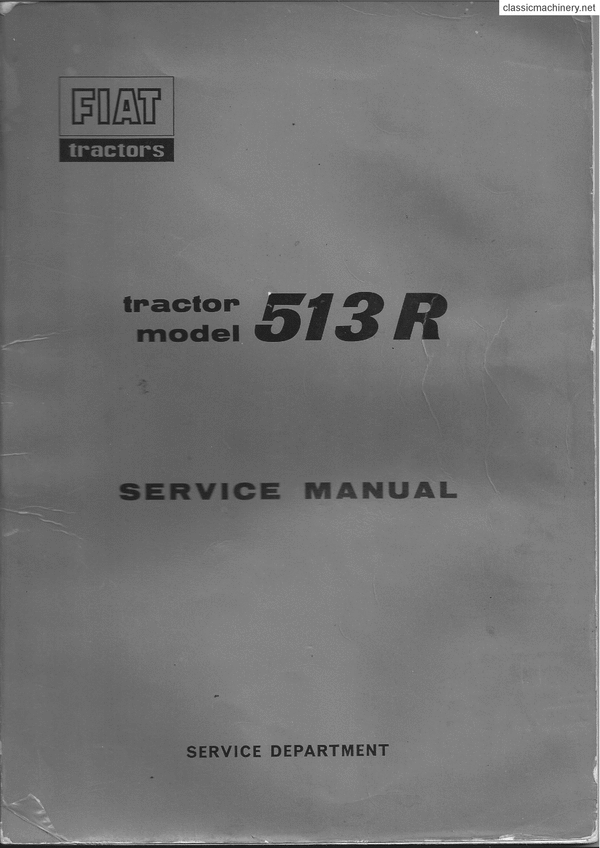 Product picture Fiat 513 R 513R Service Workshop Repair Manual PDF