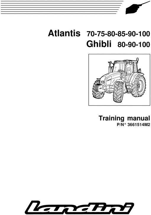 Product picture Landini Ghilbi 80 90 100 service training repair manual