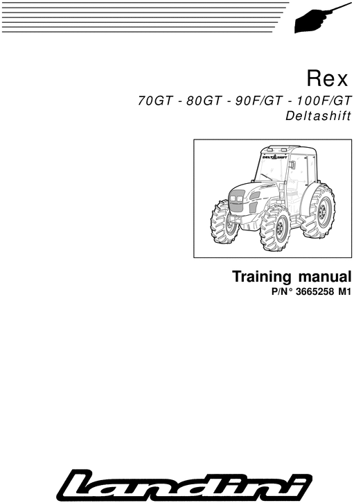 Product picture Rex Deltashift 70GT 80GT 90GT 100GT service training manual