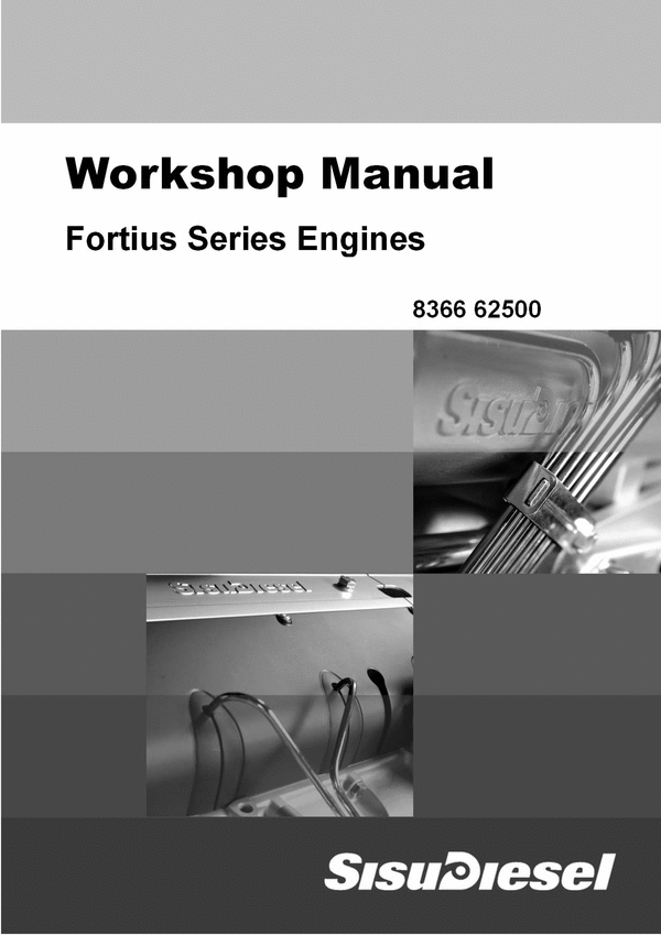 Product picture Sisu diesel Fortius 33 44 66 74 84 engine workshop manual